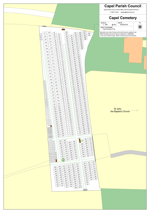 Mapping of Capel Cemetery Extension
